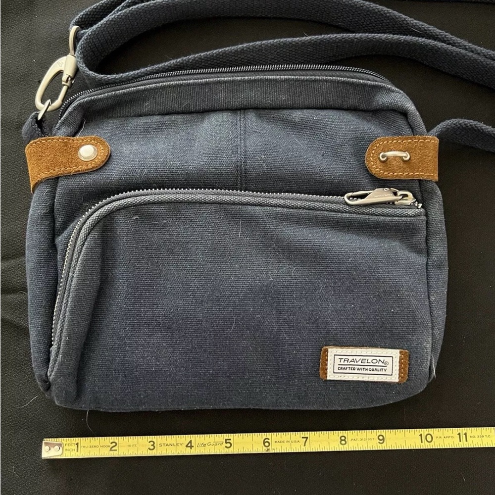Travelon Anti-theft Heritage Crossbody Bag, Blue